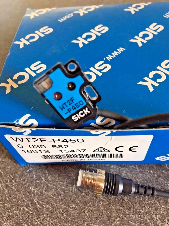  Sick WT2F-P450 Photoelectric Proximity Sensor WT2 Flat 6030582 16016 15437 red - Image 1 of 3