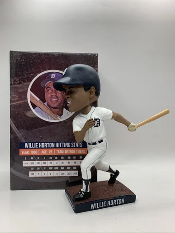 2018 SGA Willie Horton Bobblehead Detroit Tigers 1968 50th Anniversary w Box NIB Cover