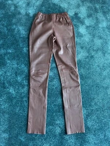 Lederhose bordeaux, Gr. 36, Stretch, - Bild 1 von 3