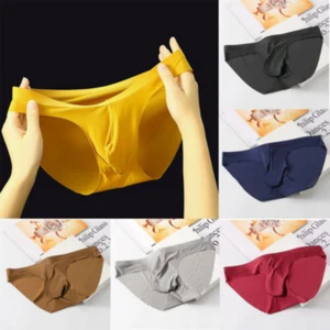 Ropa interior sexy para hombre calzoncillos de bikini sin costuras lencería bolsa en U calzoncillos de secado rápido - Imagen 1 de 19