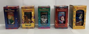 Walt Disney Burger King Glasses 1994 (4 Pocahontas, 1 Pinocchio) Lot Of 5 NIB - Picture 1 of 6