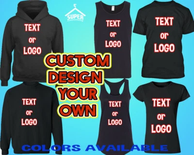 Custom Design Your Own Print T Shirt Sweatshirt Hoodie Printing Shirt Customized - Image 1 of 4