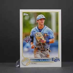 2022 Topps Pro Debut CARSON WILLIAMS #PD-54 RC🔥 TOP RAYS PROSPECT! - Picture 1 of 2