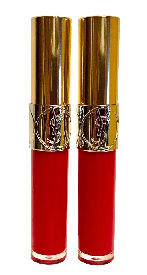 YSL Yves Saint Lauret Brillo Volupte - 206 Tamaño Completo Juego de 2 Nuevo Foto 1 de 1