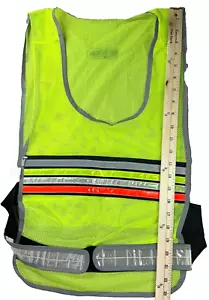 Sportline Reflective Safety Vest Run Walk Unisex OSFA Yellow Neon Jog Security - Picture 1 of 10