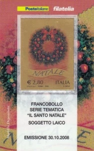 Repubblica - 2008 - € 2,80 - Natale - Tessera Filatelica - Picture 1 of 1