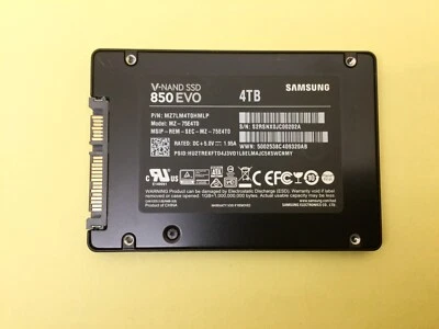 SAMSUNG 850 EVO 4TB SATAIII 2.5in Internal SSD MZ-75E4T0 - Image 1 of 4