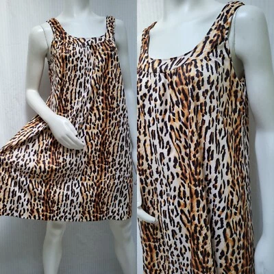 Camisón de nailon vintage Travel-Lite by Boutique con estampado animal - talla M Foto 1 de 4