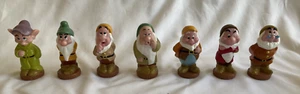 VTG Disney Snow Whites 7 Dwarfs Vinyl Toys Full Set 5" - Picture 1 of 10
