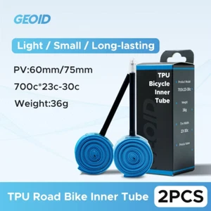 2Pcs Ultralight Bike Inner Tube 700 23-30C Road MTB Bicycle TPU Tire 60/75Mm Len - Picture 1 of 13