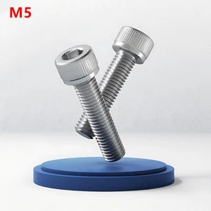 M5 ALLEN CAP SCREWS BOLTS A2 STAINLESS STEEL SOCKET SCREW HEX HEAD DIN 912 - Picture 1 of 30