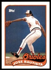 1989 Topps Baseball Card Jose Bautista Rookie sp Baltimore Orioles #469