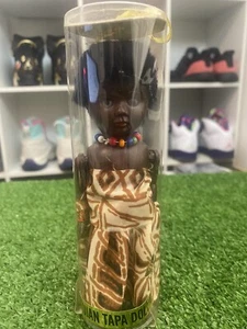 Vintage 1970's Pacific Island - Fijian Tapa Doll In Packaging - Sleeping Eyes - Picture 1 of 12