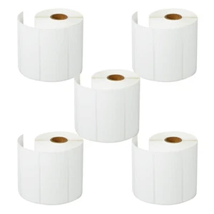 5Roll 4"x2" Barcode Address Labels 750 P/R Fits for Zebra TLP 3844Z Rollo GK420D - Imagen 1 de 12