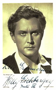 Willy Eichberger Original Signature On Ross Card No. 3398 A