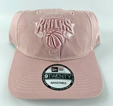 New York Knicks Baseball Adjustable Strapback Hat New Era 9Twenty Pink