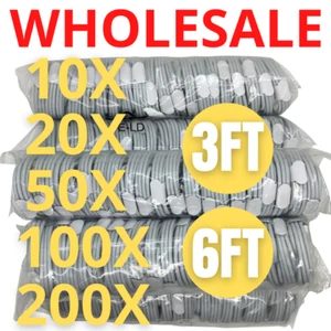 Lote 10X 20X 100X 3Ft 6Ft 10Ft 20W Cable de Carga Rápida USB-C para iPhone 14 13 12 - Imagen 1 de 1