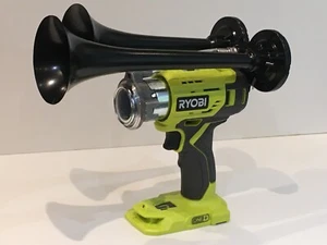 RYOBI 18V Air Horn Compressor,Dual Train Horn , Black Metal Trumpets 12 Inch - Bild 1 von 6