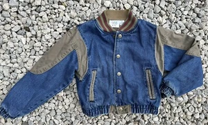 Vintage 90’s kids Fall denim Jean snap jacket sz 5 - Picture 1 of 3