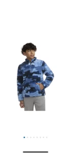 Hurley Boys Sherpa 1/4 Zip Armory Blue Medium NWT - Picture 1 of 8