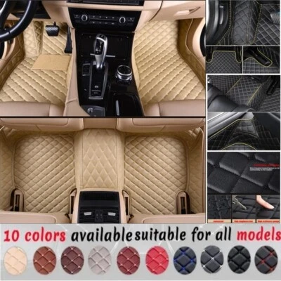 Fit For Kia Borrego luxury waterproof leathers car floor mats carpet auto liners - Image 1 of 4