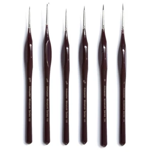 Juego de 6 pinceles de pintura triangulares con agarre de detalle fino Artmaster - Imagen 1 de 4