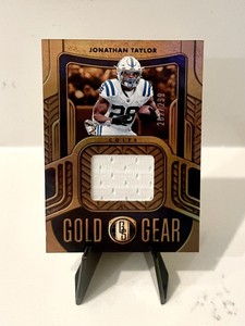 2022 Panini Gold Standard Jonathan Taylor Gold Gear Patch #262/299 Colts