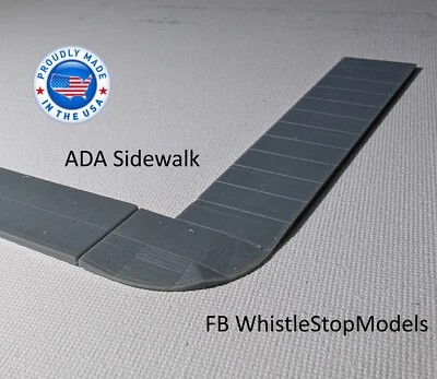 Z Scale ADA Sidewalk with Wheel Chair Ramps  Z1061 - Image 1 of 4