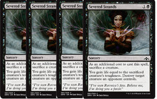 4x Severed Strands  -NM- MTG Guilds of Ravnica Black Common