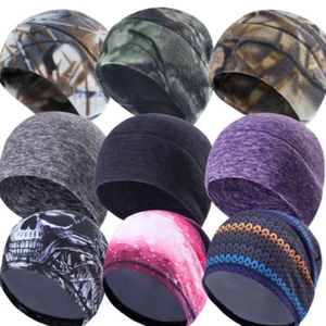 Women Men Winter Snow Skiing Running Sports Fleece Ear Warm Beanie Hat Skull Cap - Picture 1 of 46