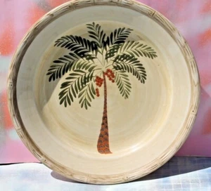 "Plato de palmera tropical playa Home Trends, diámetro de 10,5""" - Imagen 1 de 7