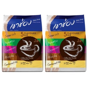 Khao Shong Thai Coffee 3 in 1 Instant Mix 5 Flavours Assorted Pack x 2 Bags - Picture 1 of 6