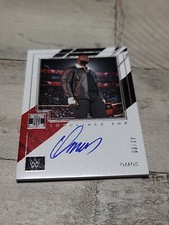 2022 Panini WWE Impeccable Omos Indelible Ink auto #ed /99 Rare SP Mint Beauty !
