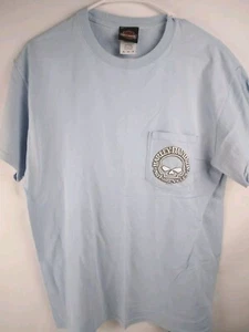 Harley Davidson Unisex Jamaika Blau Kurzarm T-Shirt Skull Biker 2017 Gr. M - Bild 1 von 5