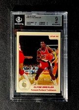 1984-85 STAR #165 - CLYDE DREXLER PORTLAND TRAILBLAZERS - BGS 9 - POP  1 of 73