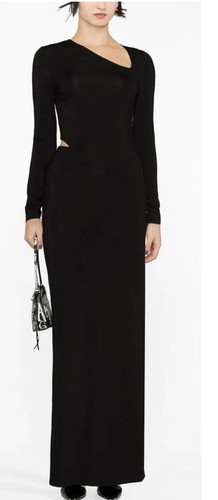ABITO A MANICHE LUNGHE GIVENCHY COUTOUT LATERALE NERO FR 42 US 10