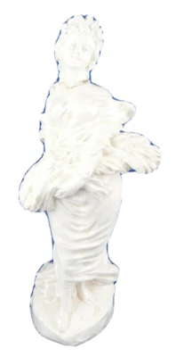 Bonita figura antigua de cerámica Nápoles Doccia Creamware figura Napoli Italia Foto 1 de 4