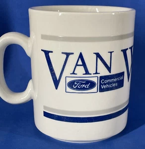 Ford Commercials Van Week 1989 Promotional Ceramic Mug Transit Rare Collectible - Picture 1 of 11