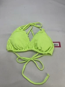Xhilaration Lime Green Bikini Triangle Top, Medium New - Picture 1 of 4