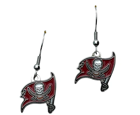 NFL Licensed Tampa Bay Buccaneers Dangle Earrings RAM F6D20E Cover
