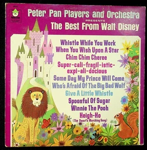 ORIGINAL Best From Walt Disney PETER PAN PLAYERS & ORCHESTRA Vinyl LP VINTAGE! - Picture 1 of 4
