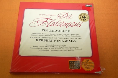 Sealed - Karajan Strauss Die Fledermaus The Bat German Decca Stereo 3LP 80s - Bild 1 von 3