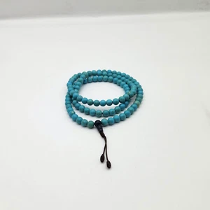 Faux Turquoise Beads Prayer Mala for Meditation and Mantra Recitation - Picture 1 of 4