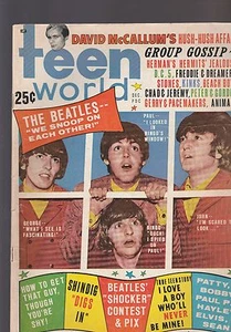 The Beatles Teen World Magazine,December 1965 Issue - Picture 1 of 2