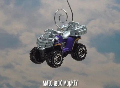 Purple ATV 4x4 Custom Christmas Ornament 1/64 Gator Honda Kawasaki Suzuki Yahama - Image 1 of 4
