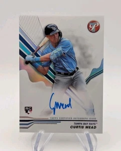 Curtis Mead 2024 Topps Pristine Baseball Rookie On Card Auto RC #PA-CME Rays - Picture 1 of 2