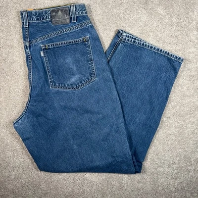 Pantalones de mezclilla holgados de pierna recta Levi's Silvertab para hombre 40x34 azul Y2K Foto 1 de 4