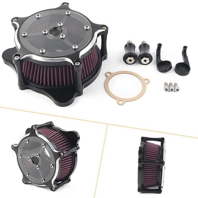 Motorrad-Luftfilter-Ansaugfilter für 08-16 Harley Electra Glide FLTR Aluminium - Image 1 of 4