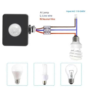 Outdoor Waterproof PIR Motion Sensor for Lights Small Efficient Detector - Picture 1 of 9