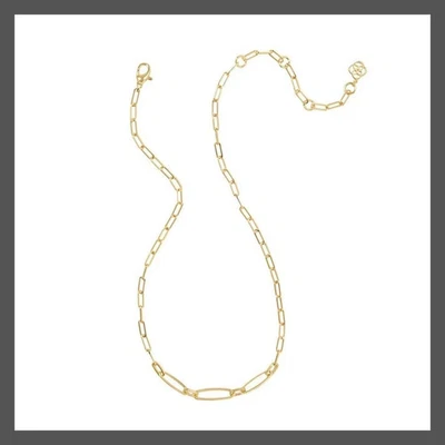 Kendra Scott Etta 14K Gold Over Brass Chain Necklace - Gold - Image 1 of 2